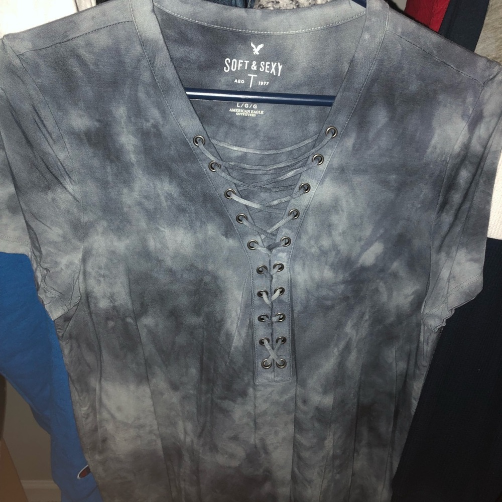 American Eagle Tie-Dye Short Sleeve